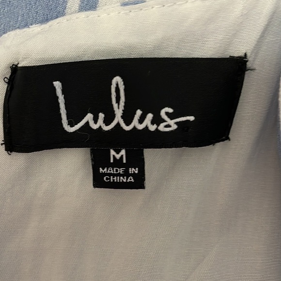 Lulus Sunny Shores Light Blue Striped Tie-Front Culotte Jumpsuit - Picture 8 of 9